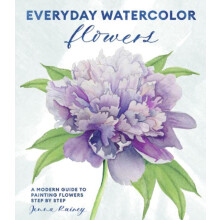 Everyday Watercolor Flowers by Jenna Rainey Paperback Book