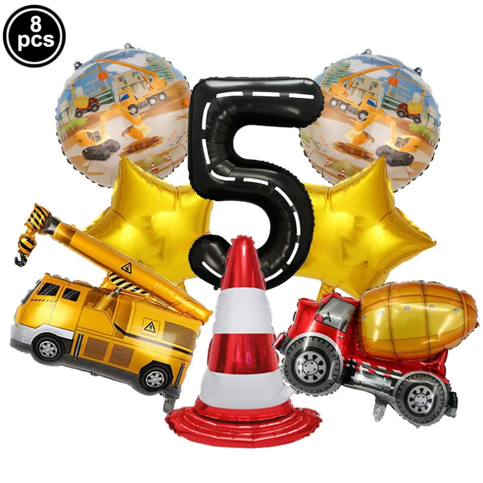 (Balloon Set-4) Construction Engineering Slap Bracelet Truck Wristband Kids Construction Truck Theme Birthday Party Supplies Goodie Bag Fillers-image-OPC-PGZ8ZJS-NEW