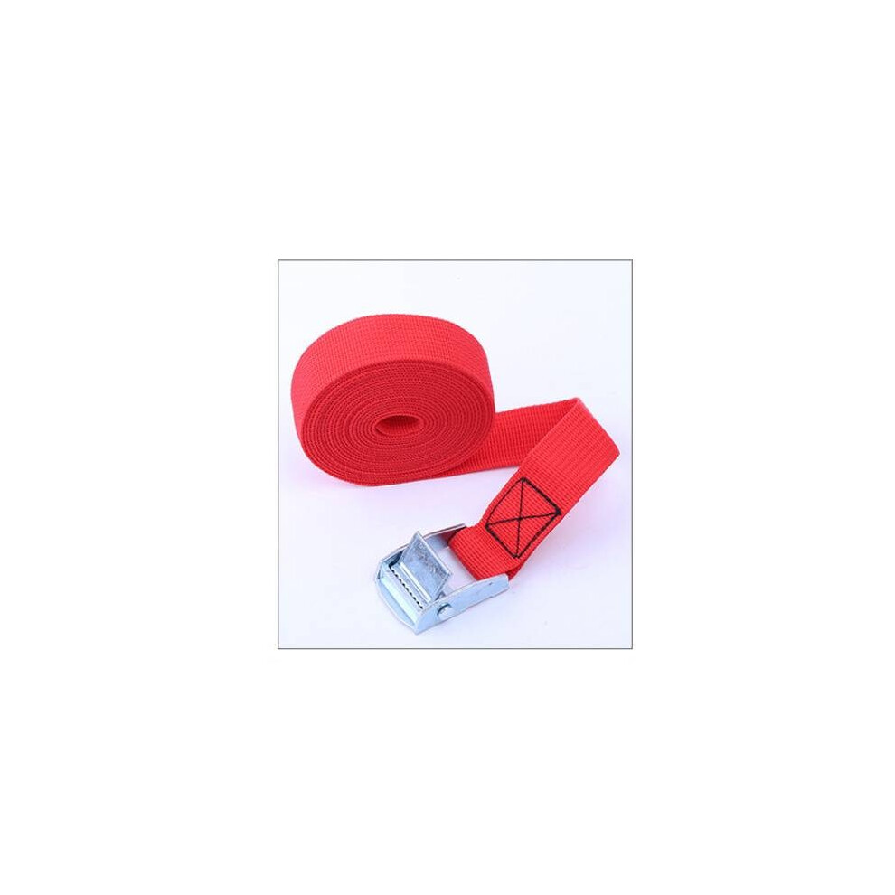 (Red)Sangles avec serrure à pince sangles à dégagement rapide cliquet reliure extérieure outil sangle