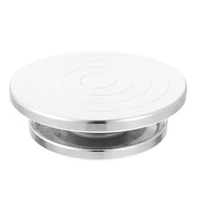 (As show, One size) Metal Cake Turntable Turntable Clay Sculpture Turntable Pottery Wheel Aluminum Alloy Clay Wheel Rotating Cake Turntable