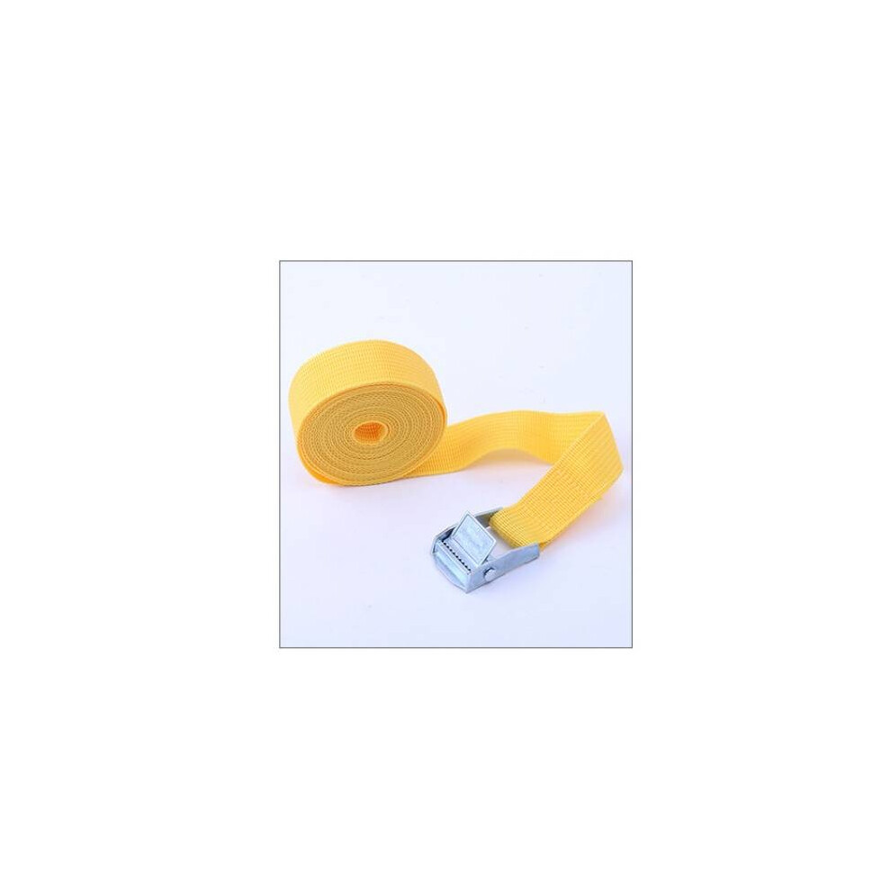 (Yellow)Sangles avec serrure à pince sangles à dégagement rapide cliquet sangle de fixation extérieure outil