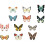 (As show, One size) 12pcs Alert Bird Window Decal Static Window Clings Removable Window Decals 5