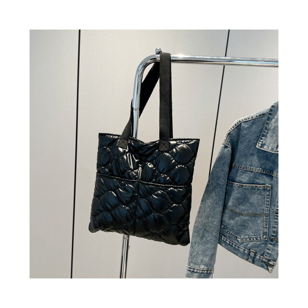 (Black)Sac fourre-tout en toile Urban Chic pour femme avec design vintage et grande capacité