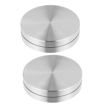 (As show, One size) 2 Pcs Cake Base Turntable Bearings Swivel Plate Mini Hardware Rotating Tray Revolving Base