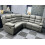 Snugg Furniture (Grey) Roman Leather Recliner 2 Corner sofa 3