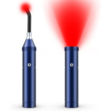 (Blue) Red Light Therapy Device Rechargeable Infrared Light Wand for Body Pain Relief for Women Men Elders Dogs on Lips Mouth Nose