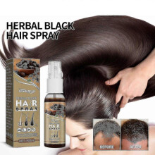Herbal Black Hair Spray White to Black Hair Liquid Plant Herbal Extract Deep Moisturizing Hair Li