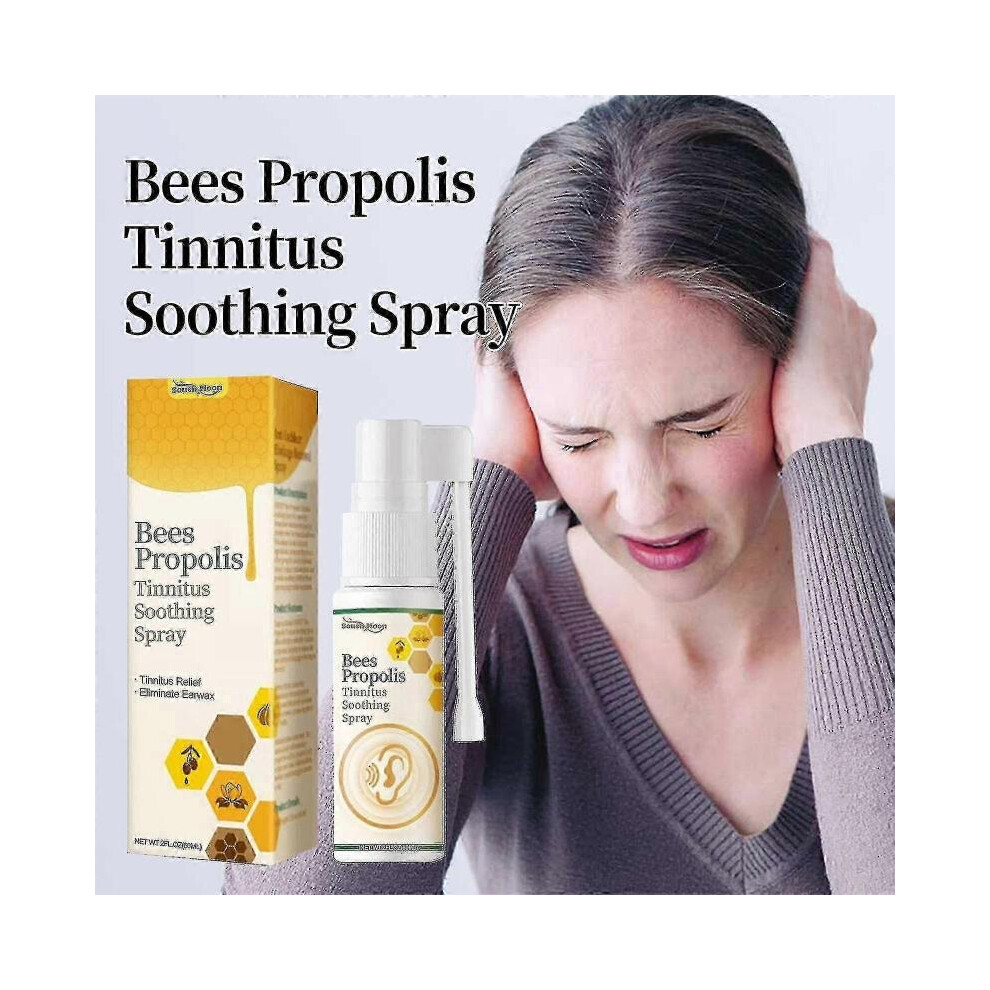 Propolis Tinnitus Care Spray Relieves Tinnitus and Ear Discomfort and Cleanses Earwax Ear D