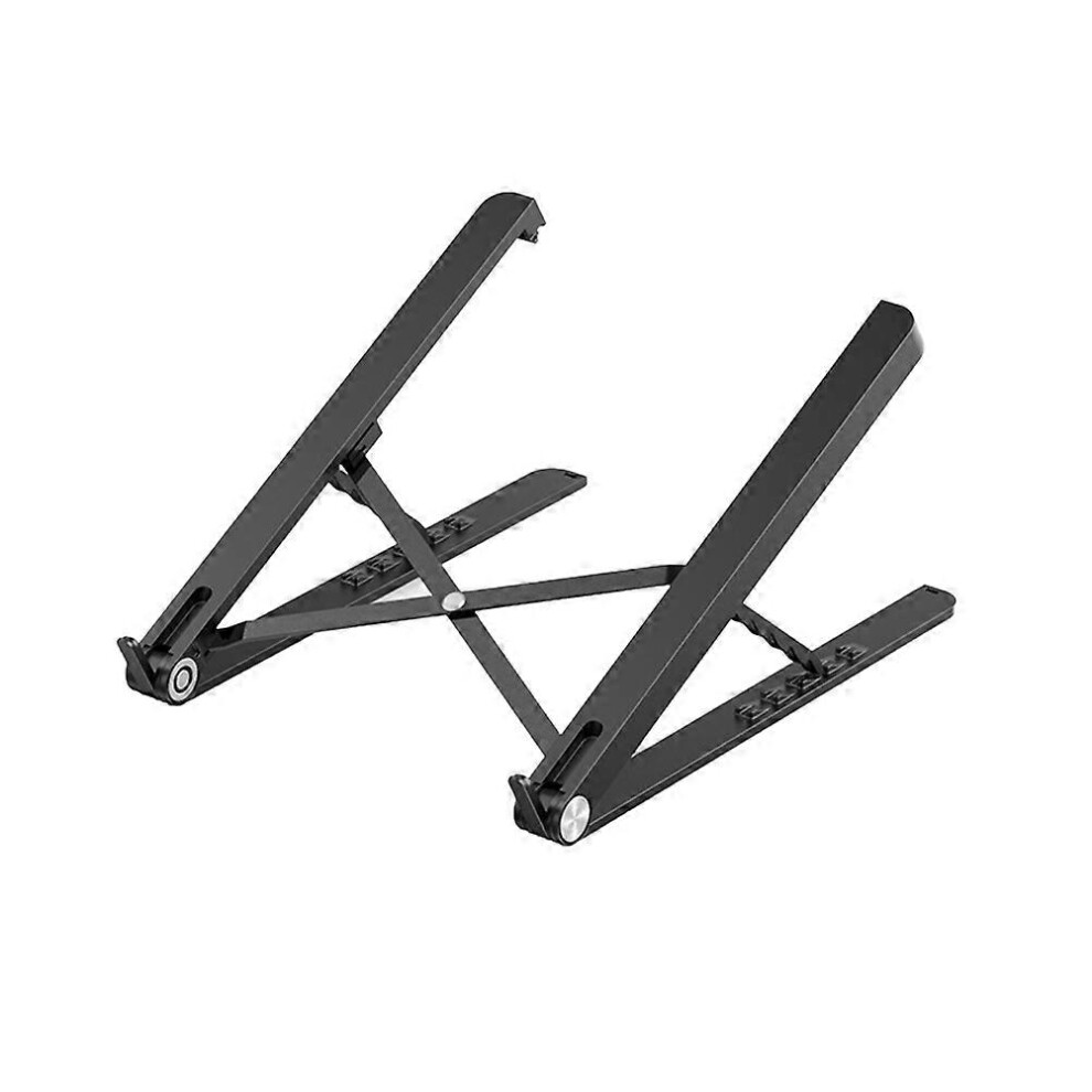 (As Show, One Size) 1Pc Portable Lifting Radiator Rack Laptop Holder Desktop Heightening Bracket Computer Holder (Black) Black 4069016310813