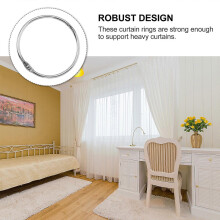 (As show, One size) 12 Pcs Decorative Shower Curtain Hooks Curtain Roman Rings Curtain Hanging Rings Metal Drape Rings Curtains Holding Ring