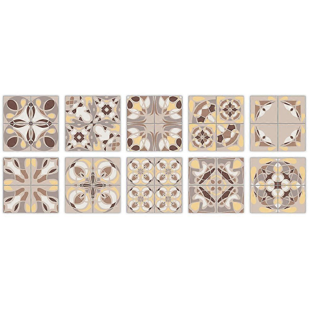 (As Show, One Size) 10Pcs Kitchen Bathroom Tile Stickers Self Adhesive Stick On Tiles Decals Splashback Decals 4069016315399