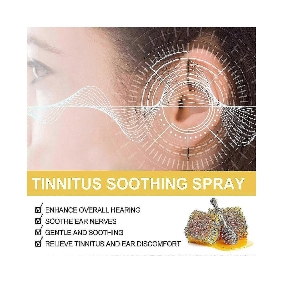 Propolis Tinnitus Care Spray Relieves Tinnitus and Ear Discomfort and Cleanses Earwax Ea