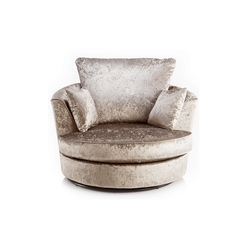 Snugg Furniture (Champaign) Aurora Swivel Chair Crushed Velvet Not,Specified