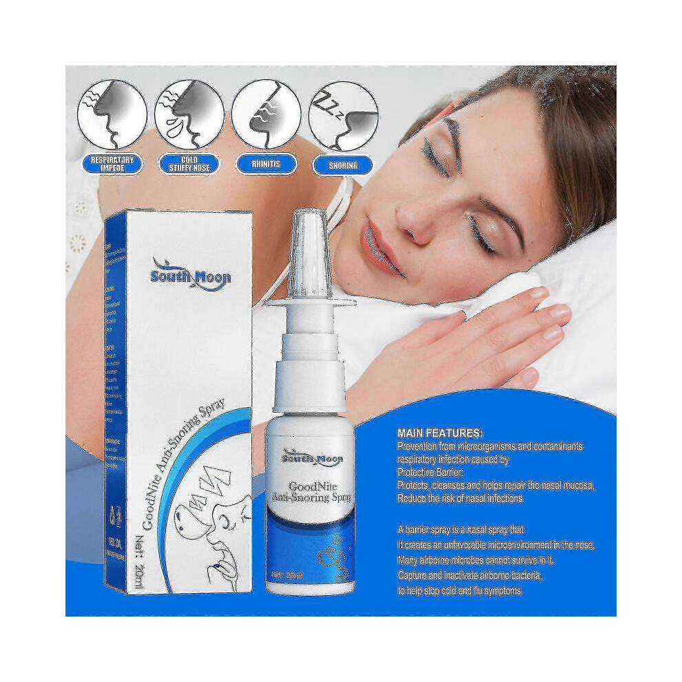 Anti-Snoring Spray - Stop Snoring, Sleep Better with  Nasal Relief D