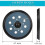 2 Pieces 125mm 8 Hole Hook And Loop Orbital Sander Pad Replacement Sanding Pad 2