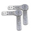 2pcs Folding Sofa Bed Hinge Mechanism 5 Position Adjustment Joint Hinge for Sofa Armrest, Headrest 2