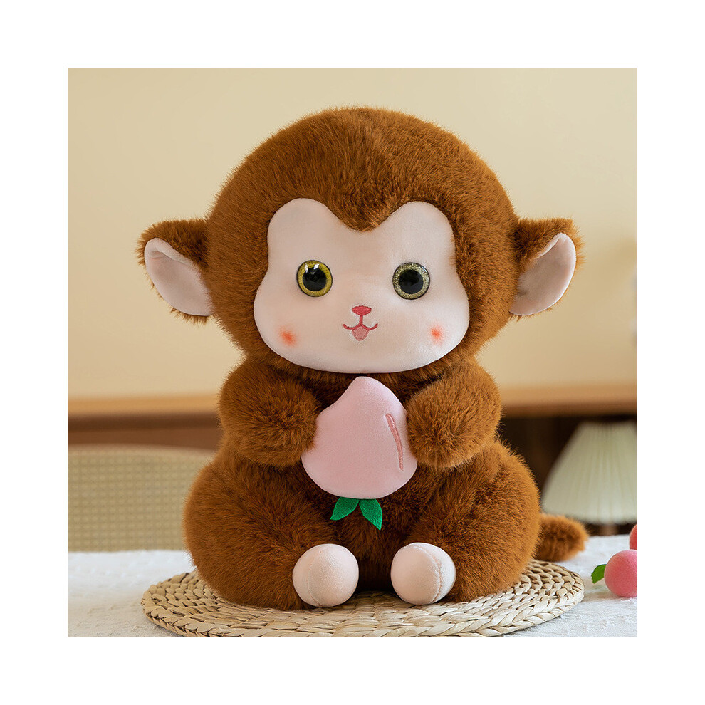 (Brown,22cm)Peluche singe confortable et adorable peluche doux cadeau pour anniversaire enfants
