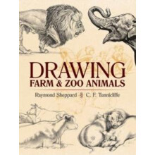 Drawing Farm and Zoo Animals by Raymond Sheppard Paperback Book