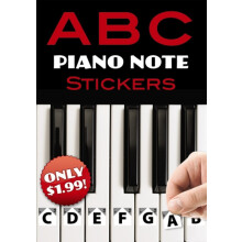 A B C Piano Note Stickers by Inc. Dover Publications Paperback Book