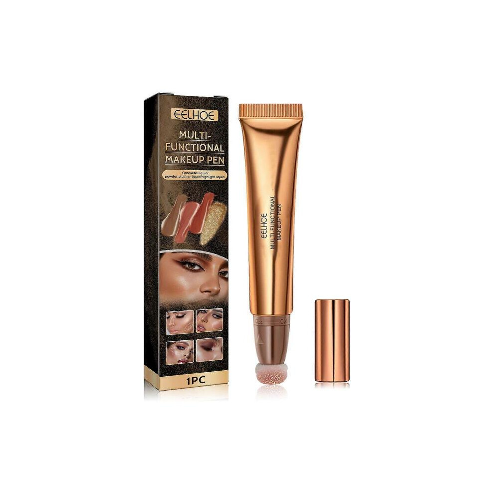 (Highlighter Pen) Eelhoe Multi-Functional Cosmetic Brush Highlight Facial Light Natural Three-Dimensional Liquid Contour Beauty Bar