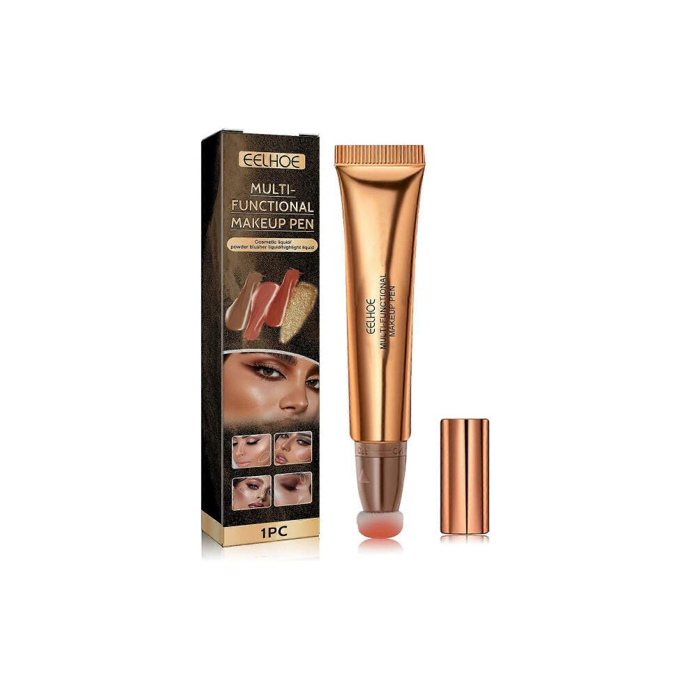 (Blush Pen) Eelhoe Multi-Functional Cosmetic Brush Highlight Facial Light Natural Three-Dimensional Liquid Contour Beauty Bar