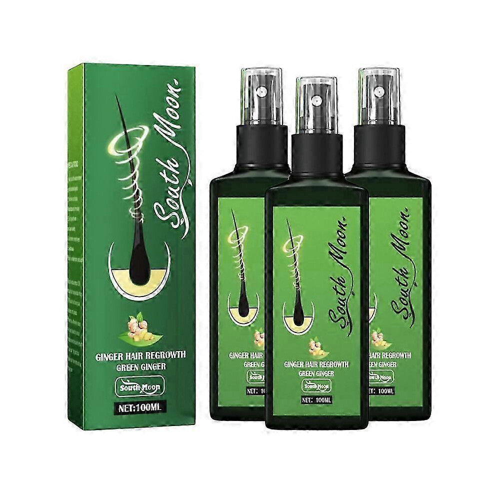 3Pcs Growth Nourishing Ginger Spray, Hair Growth Serum Spray Hair Lotion, Regrowth Nourishing Ginger Spray