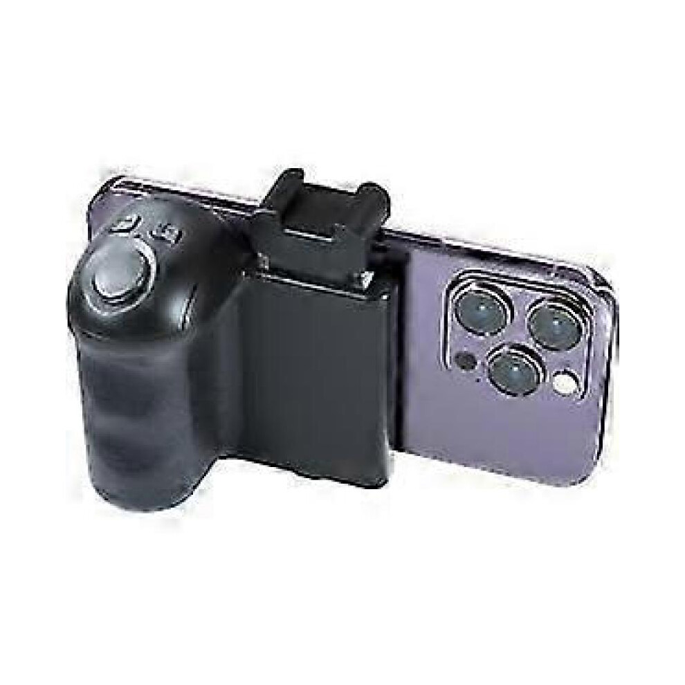 Phone Camera Grip with Zoom Remote, Smartphone Handle Holder with Wireless Shutter, Phone Filming Accessories Vlog Shooting