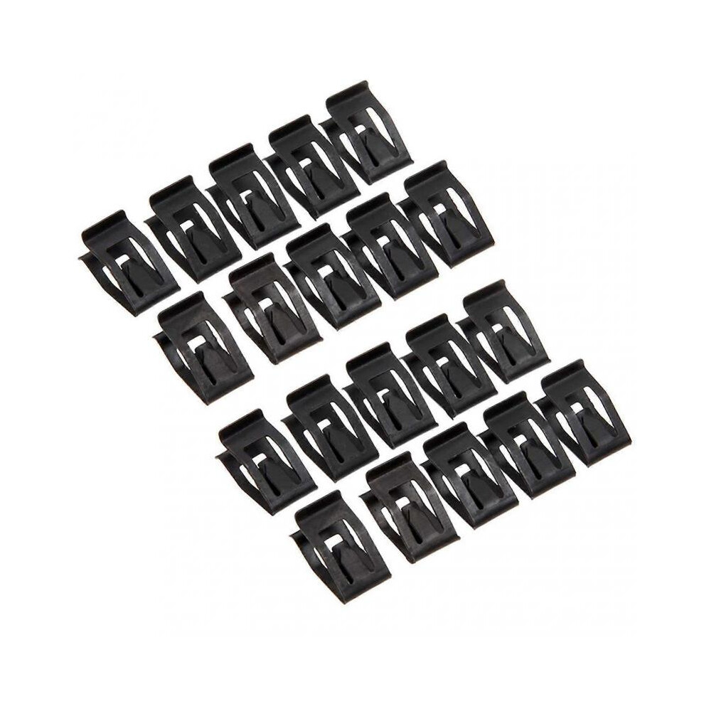 20pcs Dashboard Trim Clip Metal Universal Easy Installation Front Console Dash Retainer Clamp Replacement Car Accessories