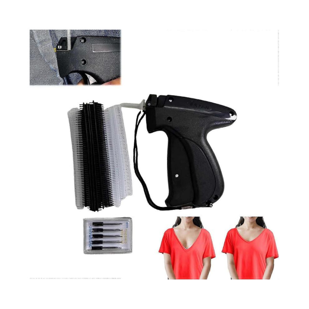 (Black) Quick Clothing Fixer, Stitchy Micro Stitch Gun, Micro Stitch Gun for Clothes, Quilt Tacking Gun, Tagging Gun for Clothing, Handheld Sewing Machine