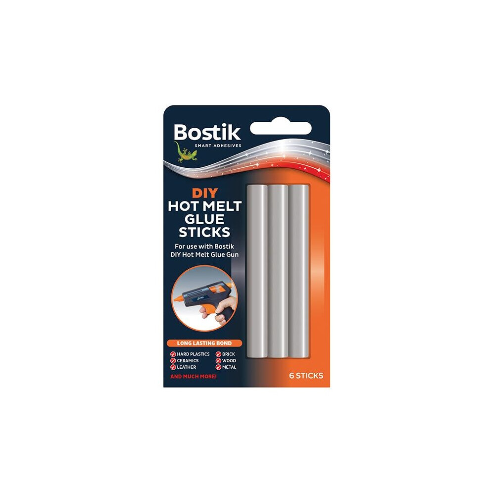 Bostik Diy Hot Melt Glue Sticks (pack 6)