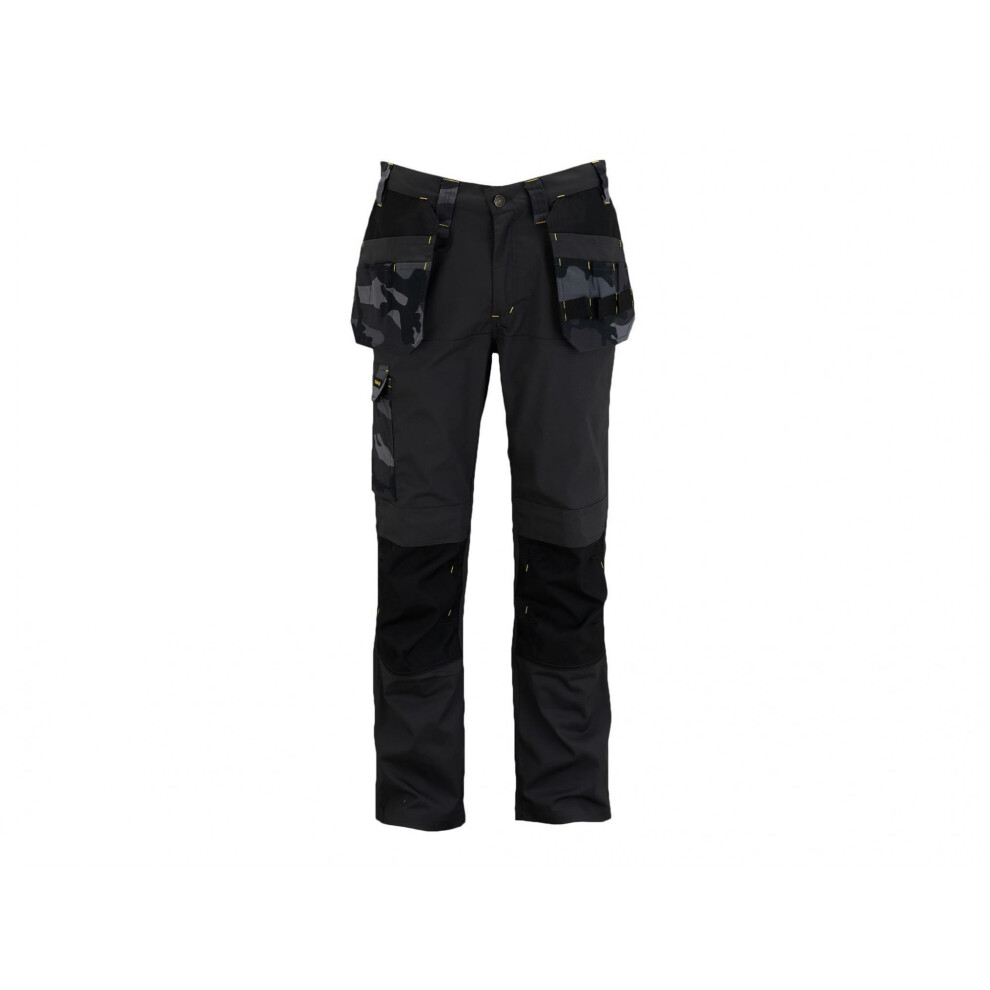(Grey/Black, Waist 36in Leg R, Multi Colour) Stanley Clothing Dixon Slim Fit Holster Trousers