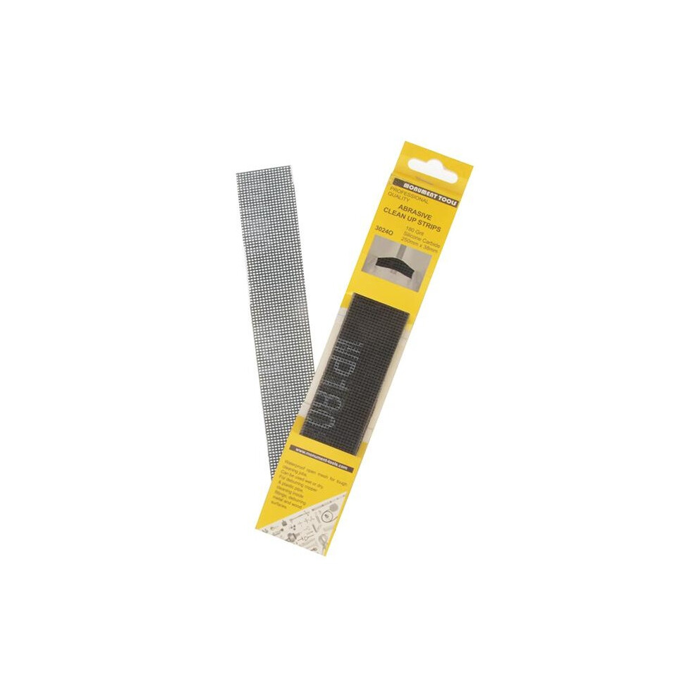 Monument 3024o Abrasive Clean Up Strips (pack Of 10)