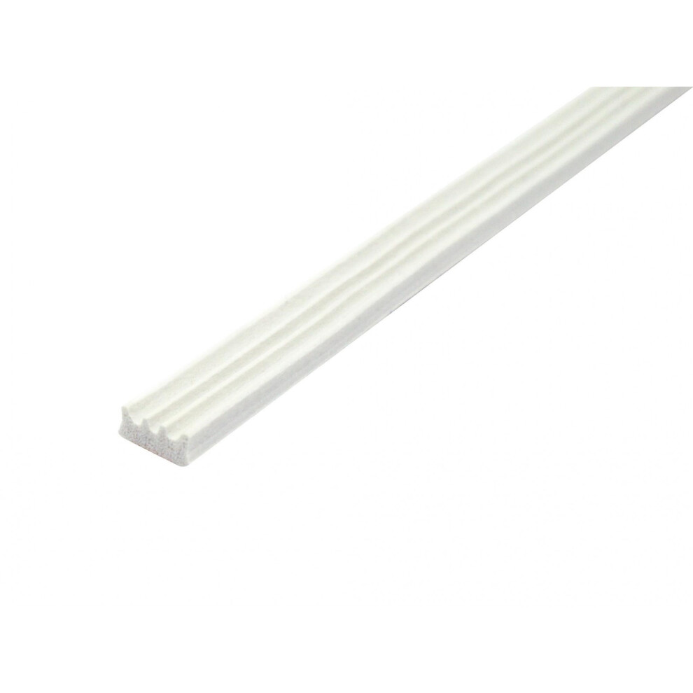 (9mm x 3.5mm, White) Faithfull Epdm Draught Excluder, W Profile