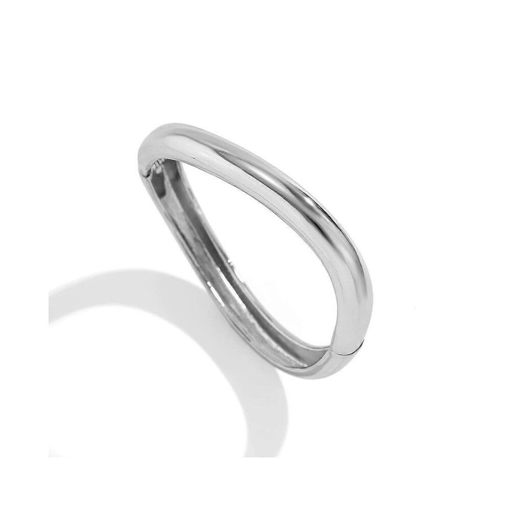 DIEZI Hip Hop Punk Cuff Wide Metal Bangles Vintage Fashion Gold Silver Color Bangle for Women Men Bracelets 2024 New Jewelry