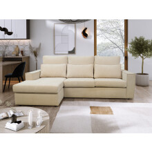 (Right Hand Corner, Beige) Swans High Back corner Sofa