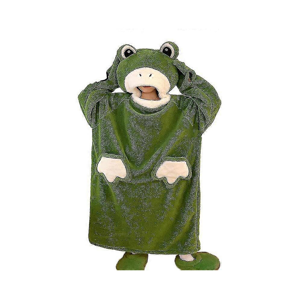 (M) Women Frog Onesie Pajamas, Animal Pajamas Halloween Cosplay Costume