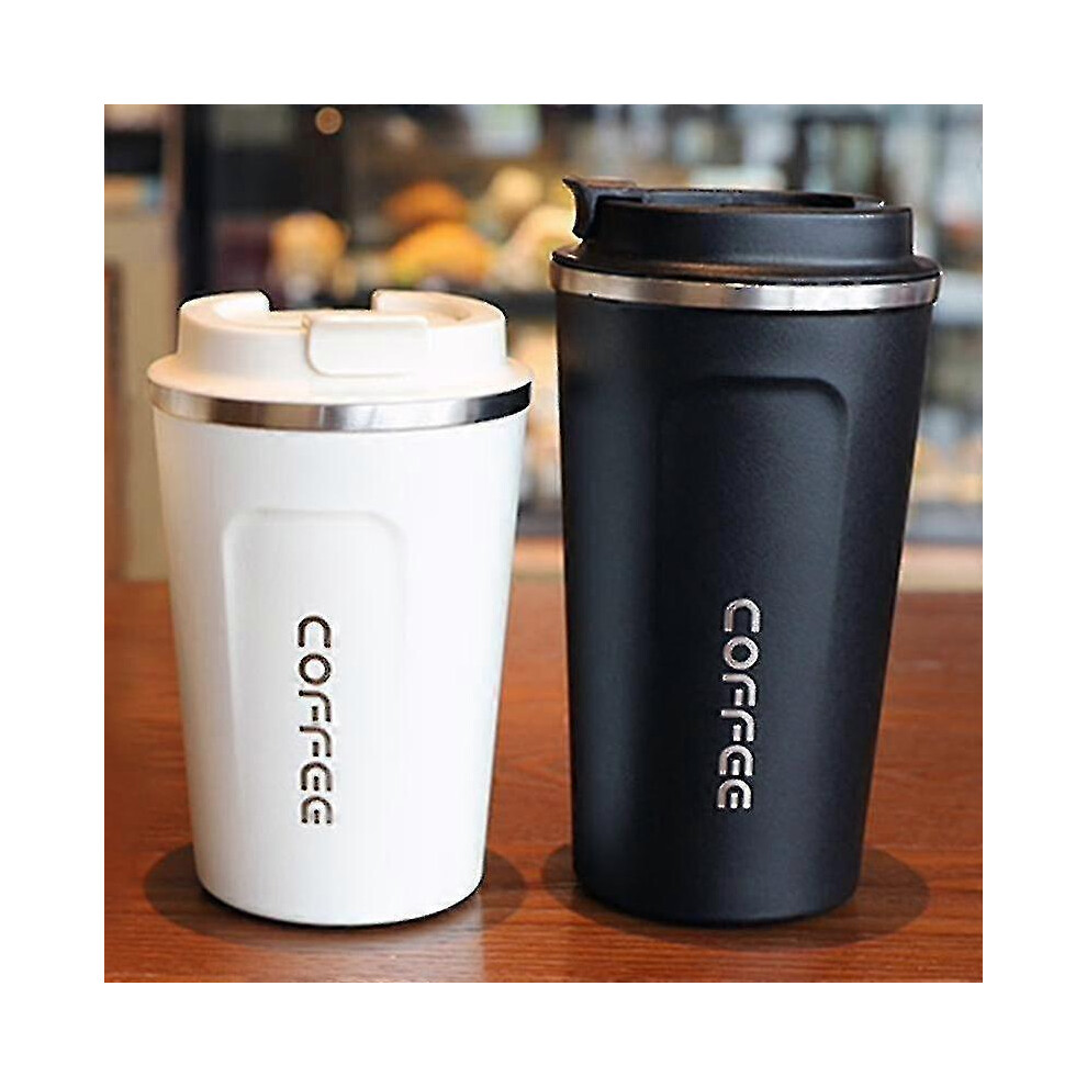 (500ml, Blue) 2020 New 500/380ml Thermos Flask Coffee Mug Thickened Big Car Thermos Mug Travel Thermo Cup Thermosmug For Gifts Vacuum Flask