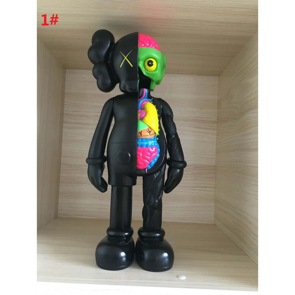 (Half Dissected Black)Kaws Companion écorché ouvert disséqué Bff 8" PVC figurines jouets us neuf stock
