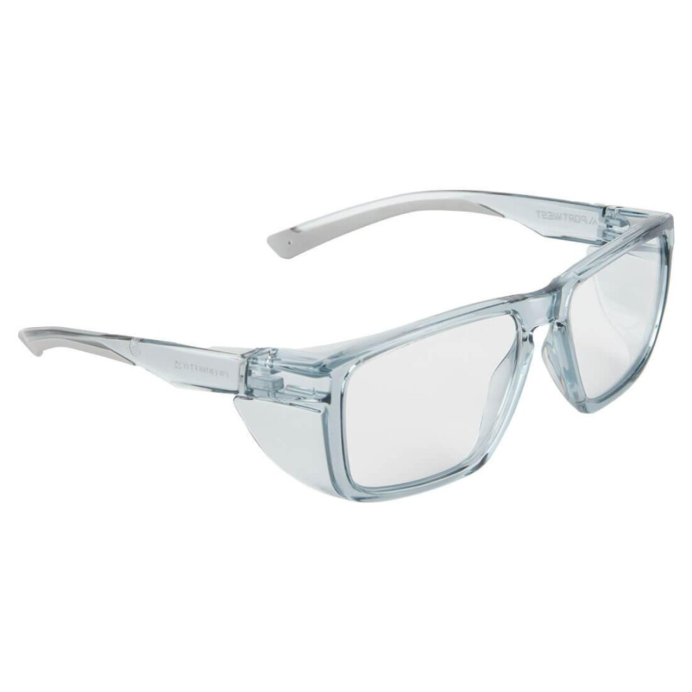(One Size, Clear) Portwest Unisex Adult Side Shields Safety Glasses