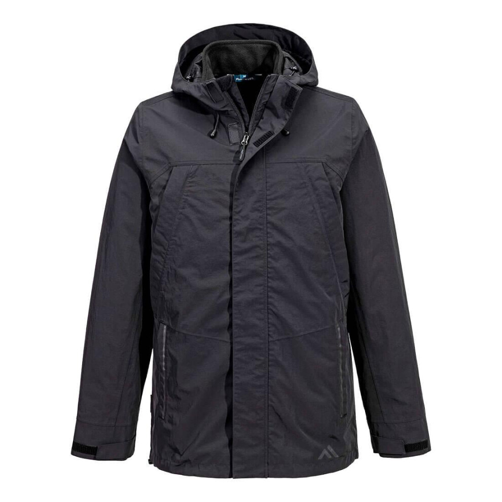 (L, Black) Portwest Unisex Adult KX3 3 in 1 Jacket