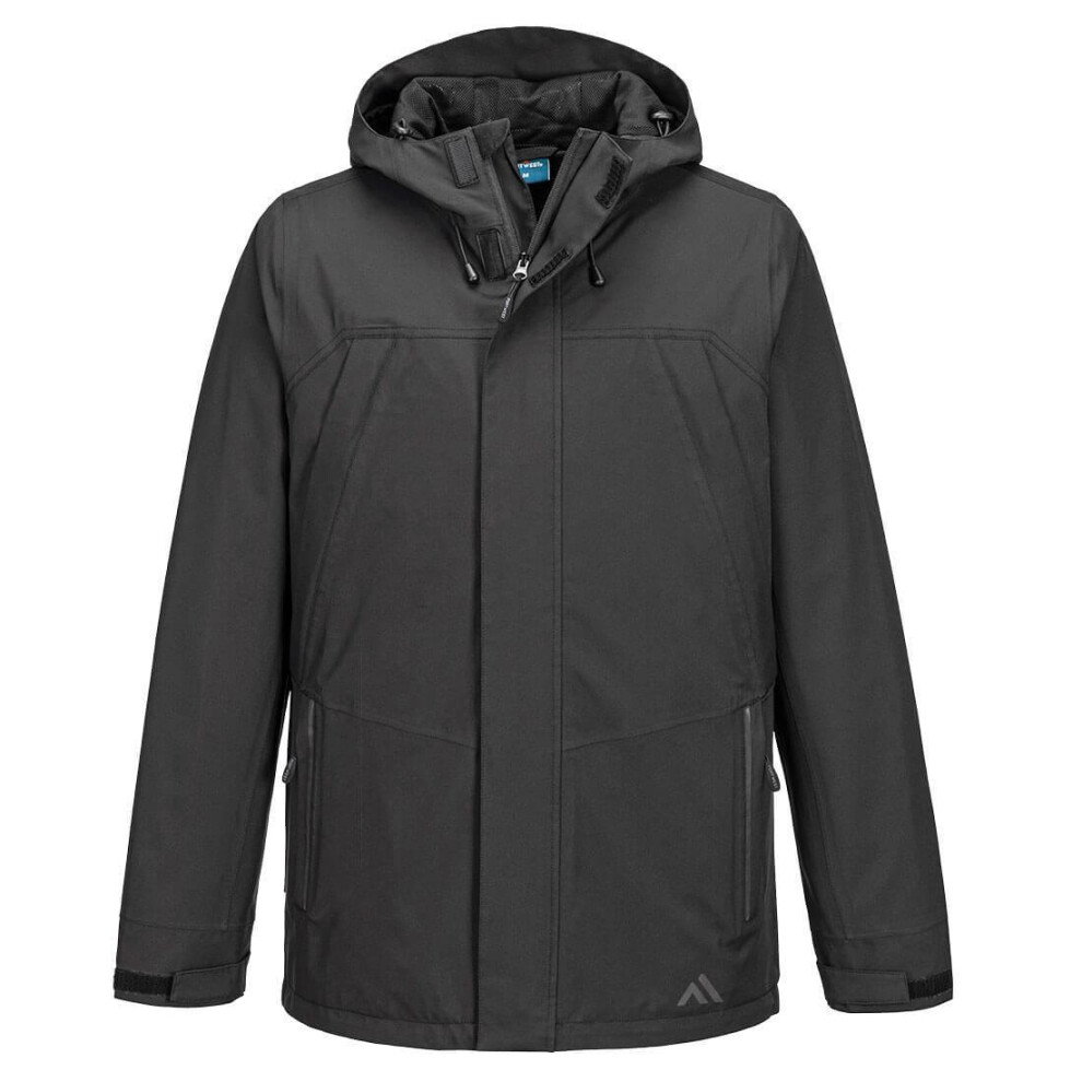 (S, Black) Portwest Unisex Adult KX3 Waterproof Jacket