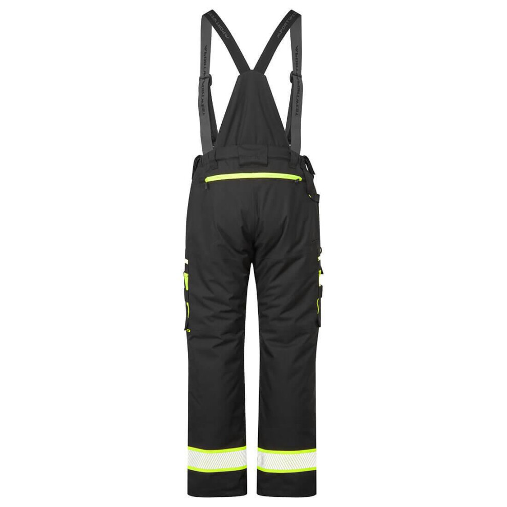 (34R, Black) Portwest Mens Work Bib And Brace Trouser