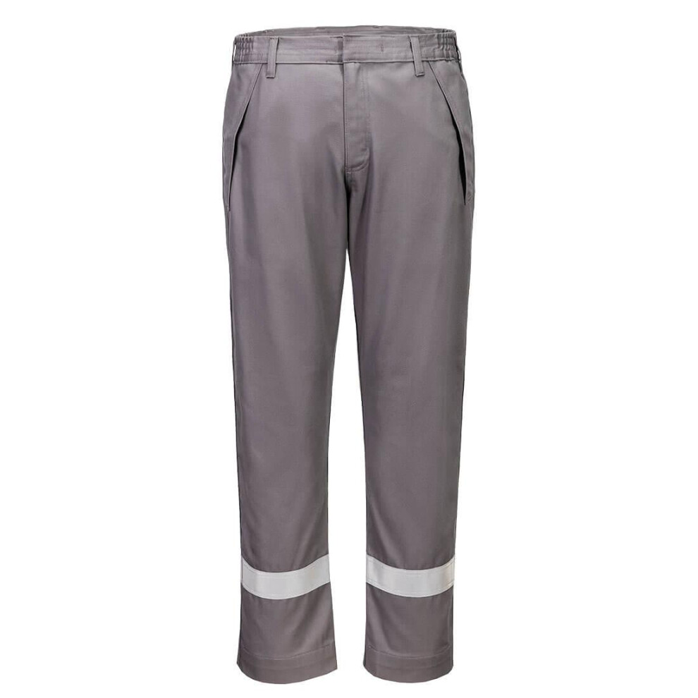 (30R, Grey) Portwest Unisex Adult Chemical Resistant Work Trousers