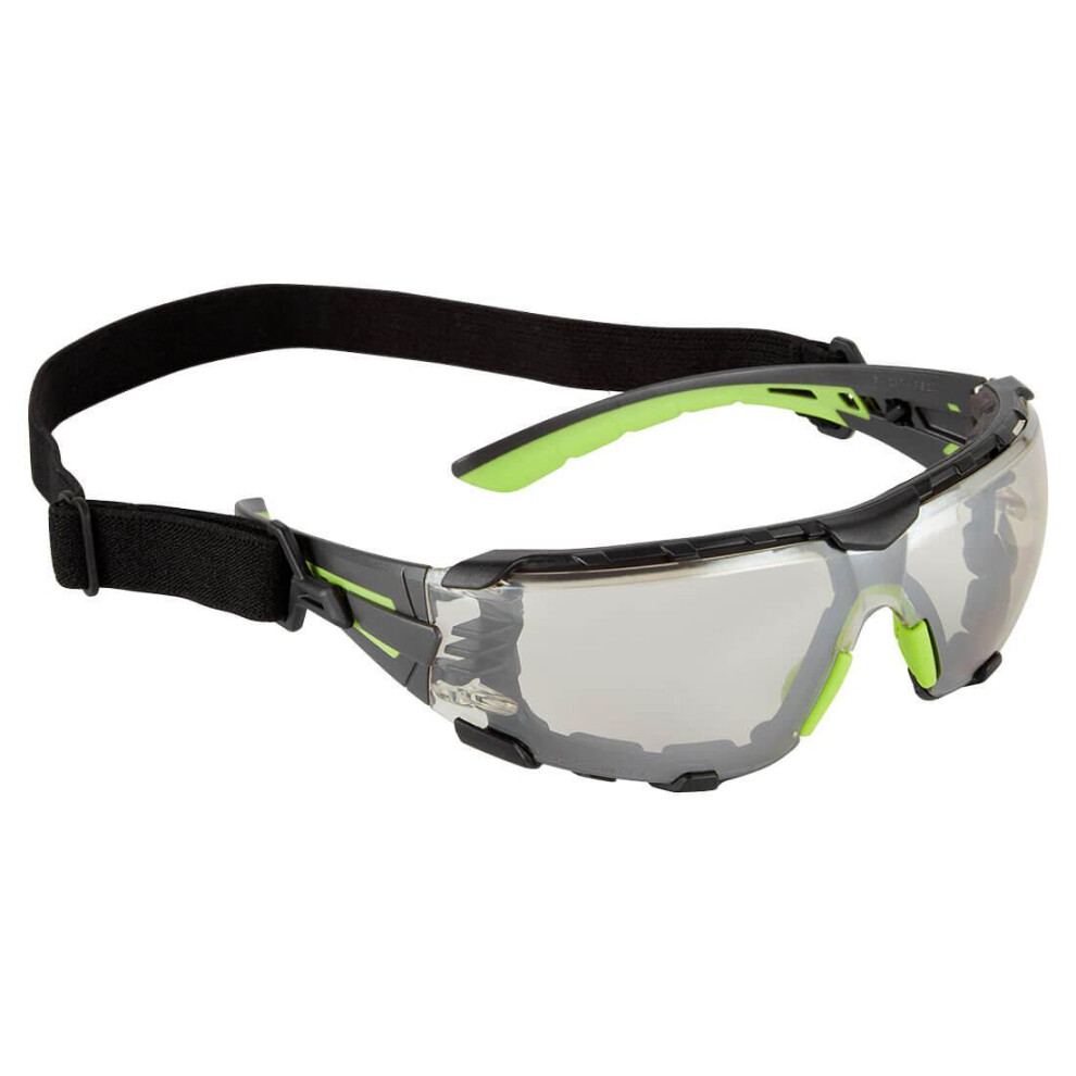 (One Size, Mirror) Portwest Tech Look Pro KN Safety Glasses