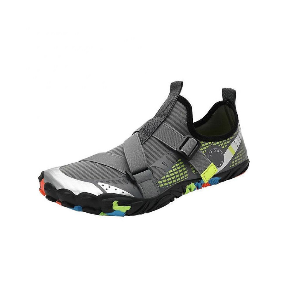 (39, gray green) 1 Pair Barefoot Water Shoes For Men Women Quick-drying Breathable Non-slip Shoes For Beach Snorkeling Surfing Swimming