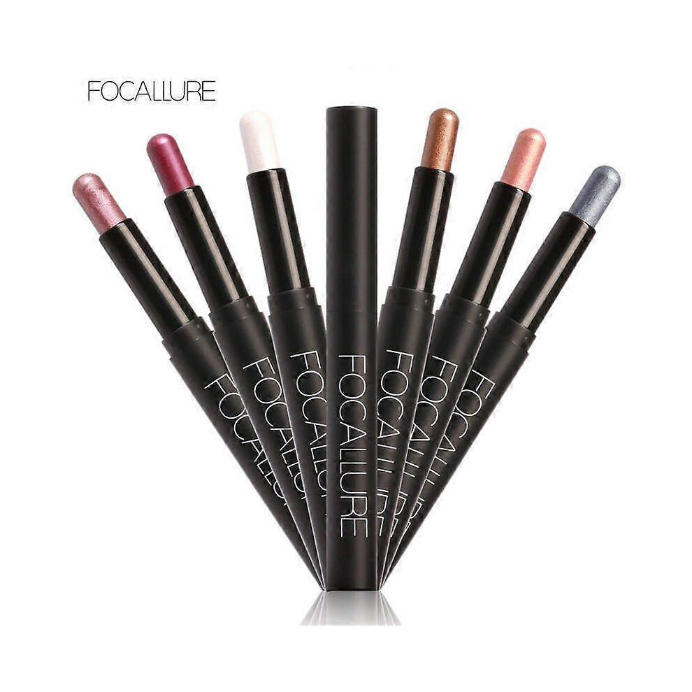 (04Moon Dust) FOCALLURE Eyeshadow Stick Waterproof Cosmetic Eye Shadow Pen Eyeliner Shimmer