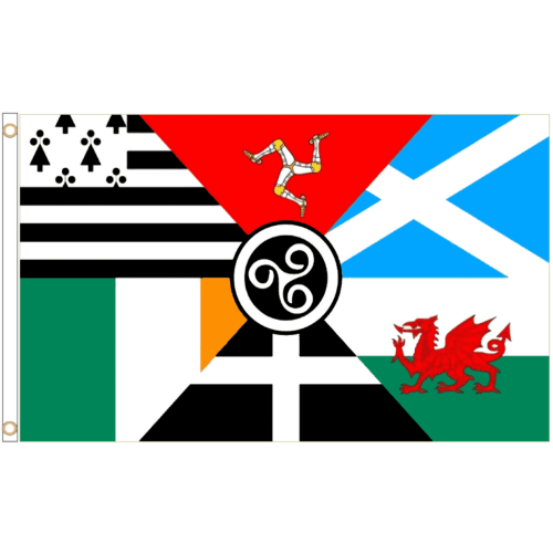 (3' x 2' - 90cm x 60cm) Celtic Nations Countries Polyester Flag