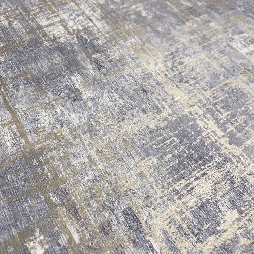 Muriva Muriva Etta Texture Blue Gold Wallpaper 225501 2
