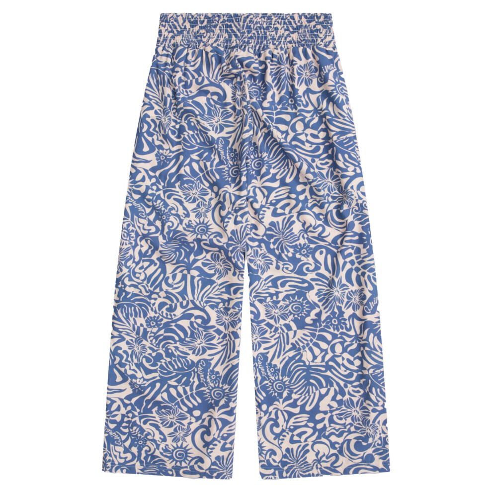 (8 UK, Light Blue) Animal Womens/Ladies Tassia Floral Cropped Trousers