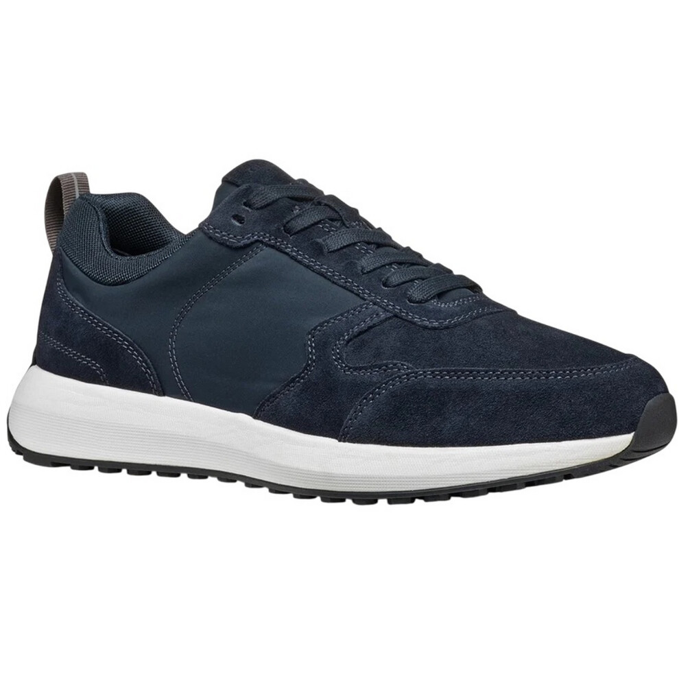 Geox U Volpiano Suede Trainers Men's Blue,Multicoloured Size 7
